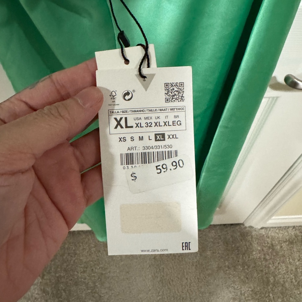 Zara Vibrant Green Dress - Picture 4 of 5